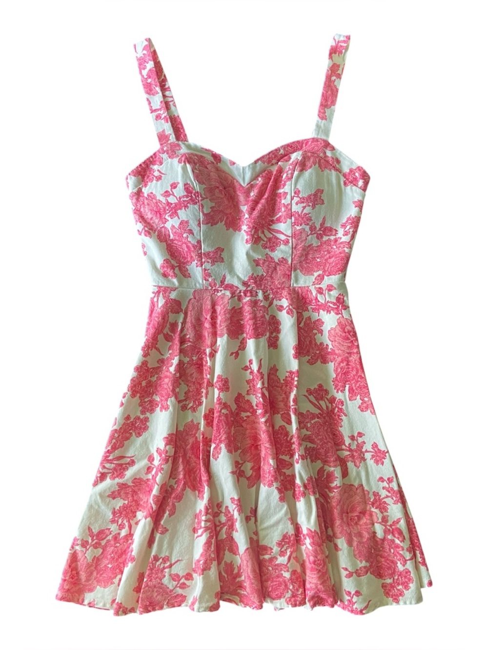 Vintage Y2K City Studio Sweetheart Neckline Pink Cream A-line Women’s Dress Sz 3